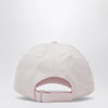 Moncler Pink baseball cap with logo patch