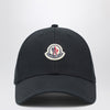Moncler Black baseball cap with logo