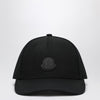 Moncler Black cotton gabardine baseball cap