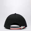 Moncler Black cotton gabardine baseball cap