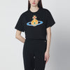 Vivienne Westwood Black oversized T-shirt with Orb print