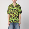 Martine Rose Green bowling shirt with abstract pattern