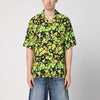 Martine Rose Green bowling shirt with abstract pattern