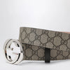 GUCCI GG Supreme fabric belt with GG buckle