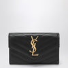 Saint Laurent Black Monogram Envelope small wallet