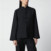 Róhe Black Wool Jacket with Pankou Closure