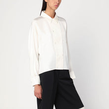  Róhe Cream-colored silk double-breasted shirt