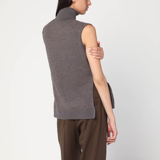 Róhe Double-layer taupe mélange sweater