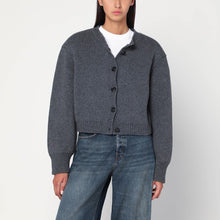  Róhe Gray wool cardigan