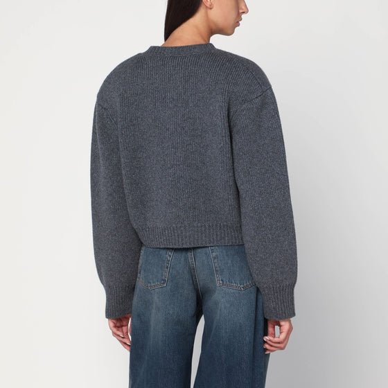 Róhe Gray wool cardigan