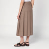Róhe Pleated midi skirt in khaki