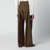 Róhe Light brown wool-blend trousers