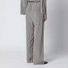 Róhe Light grey wide striped trousers