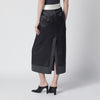 Róhe Dark grey inside-out midi skirt