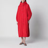 Róhe Red oversize coat in silk-blend fabric