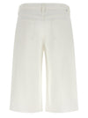 Mother The Whole Lot Zip Twist Fray Bermuda Shorts