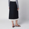 Róhe Navy Blue Skirt with Boxer Detail