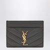 Saint Laurent Grey Cassandre card holder
