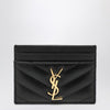 Saint Laurent Black Monogram credit card holder
