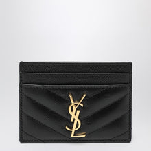  Saint Laurent Black Monogram credit card holder