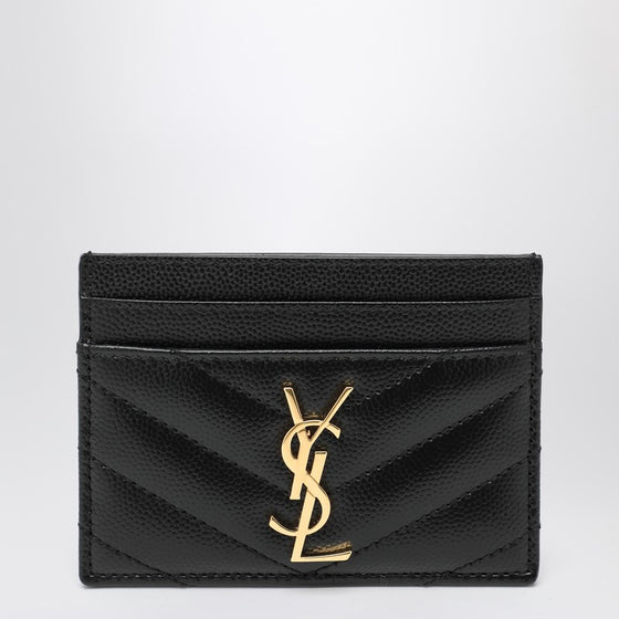 Saint Laurent Black Monogram credit card holder