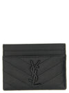 Saint Laurent Logo Matelassé Card Holder