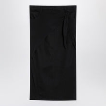  Courreges Courrèges Black midi skirt with draping