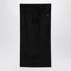 Courreges Courrèges Black midi skirt with draping