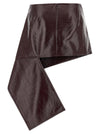Courreges Fold Vinyl Mini Skirt