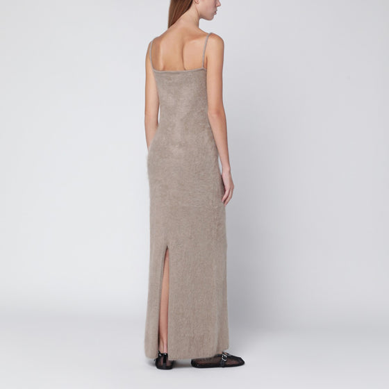 ALMADA LABEL Fiona dress in brushed beige cashmere