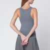 ALMADA LABEL Luna top in grey wool and cashmere
