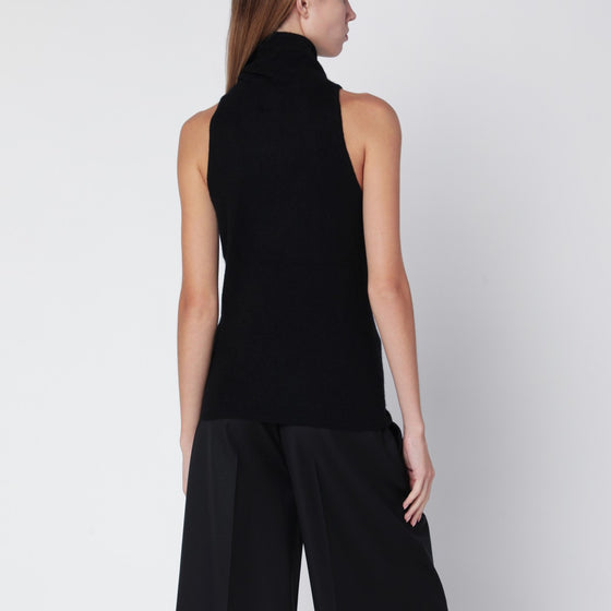 ALMADA LABEL Vida top in black organic cashmere