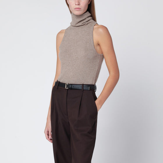 ALMADA LABEL Vida top in beige organic cashmere