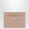GUCCI Pale pink GG Marmont card holder
