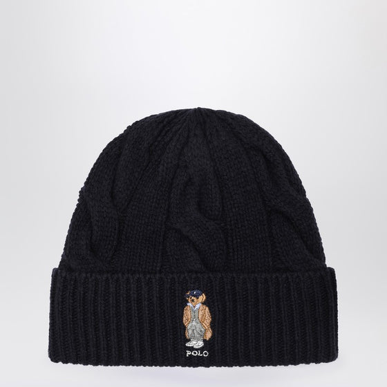 Polo Ralph Lauren Navy blue wool Polo Bear hat