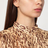 ZIMMERMANN Leopard print short dress in linen