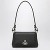 Vivienne Westwood Small black smooth Hazel shoulder bag