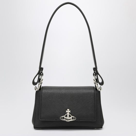 Vivienne Westwood Small black smooth Hazel shoulder bag