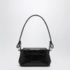 Vivienne Westwood Black Hazel bag in croc-effect patent leather