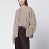 ALMADA LABEL Macy cardigan in beige organic cashmere