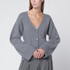 ALMADA LABEL Drea cardigan in grey wool and cashmere
