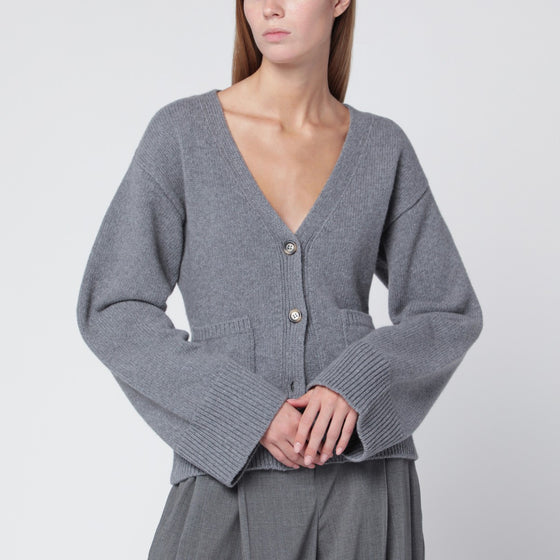 ALMADA LABEL Drea cardigan in grey wool and cashmere