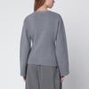 ALMADA LABEL Drea cardigan in grey wool and cashmere
