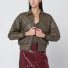 Salvatore Santoro Olive green leather bomber
