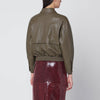Salvatore Santoro Olive green leather bomber