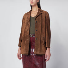  Salvatore Santoro Tobacco-colored suede jacket