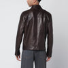 Salvatore Santoro Brown leather zip jacket