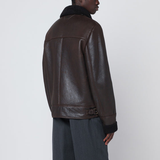 Salvatore Santoro Dark brown leather jacket