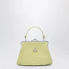 Vivienne Westwood Granny Frame crocodile-embossed leather purse, lime