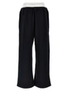 T By Alexander Wang Wide Leg W/ Logo Elastic Exposed Brief Joggers